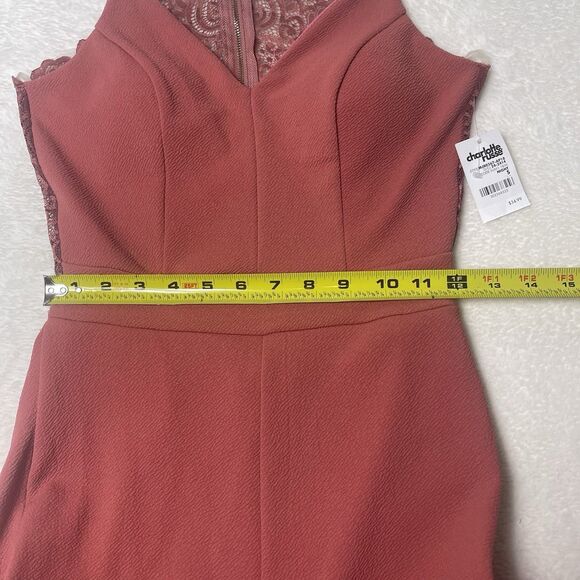 Vtg Charlotte Russe Womens Jumpsuit Babydoll Lace Small Made In USA Y2K 90s - Picture 13 of 16